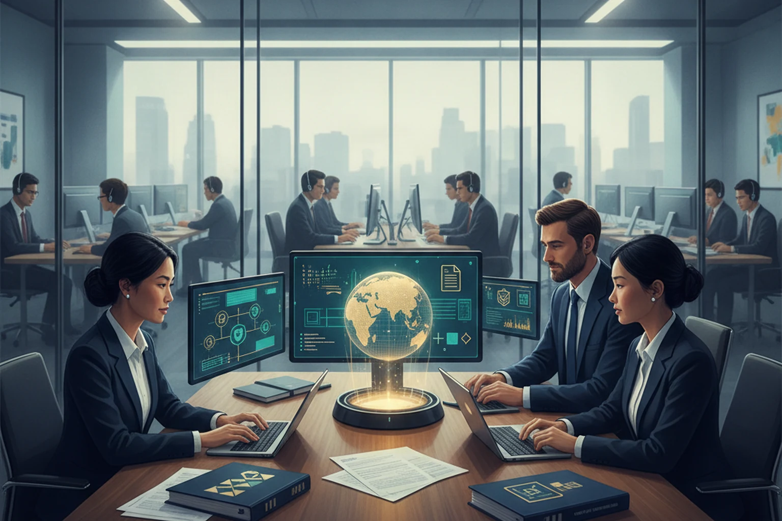 Outsourced Assistant Operations: Access Recertification Review editorial illustration