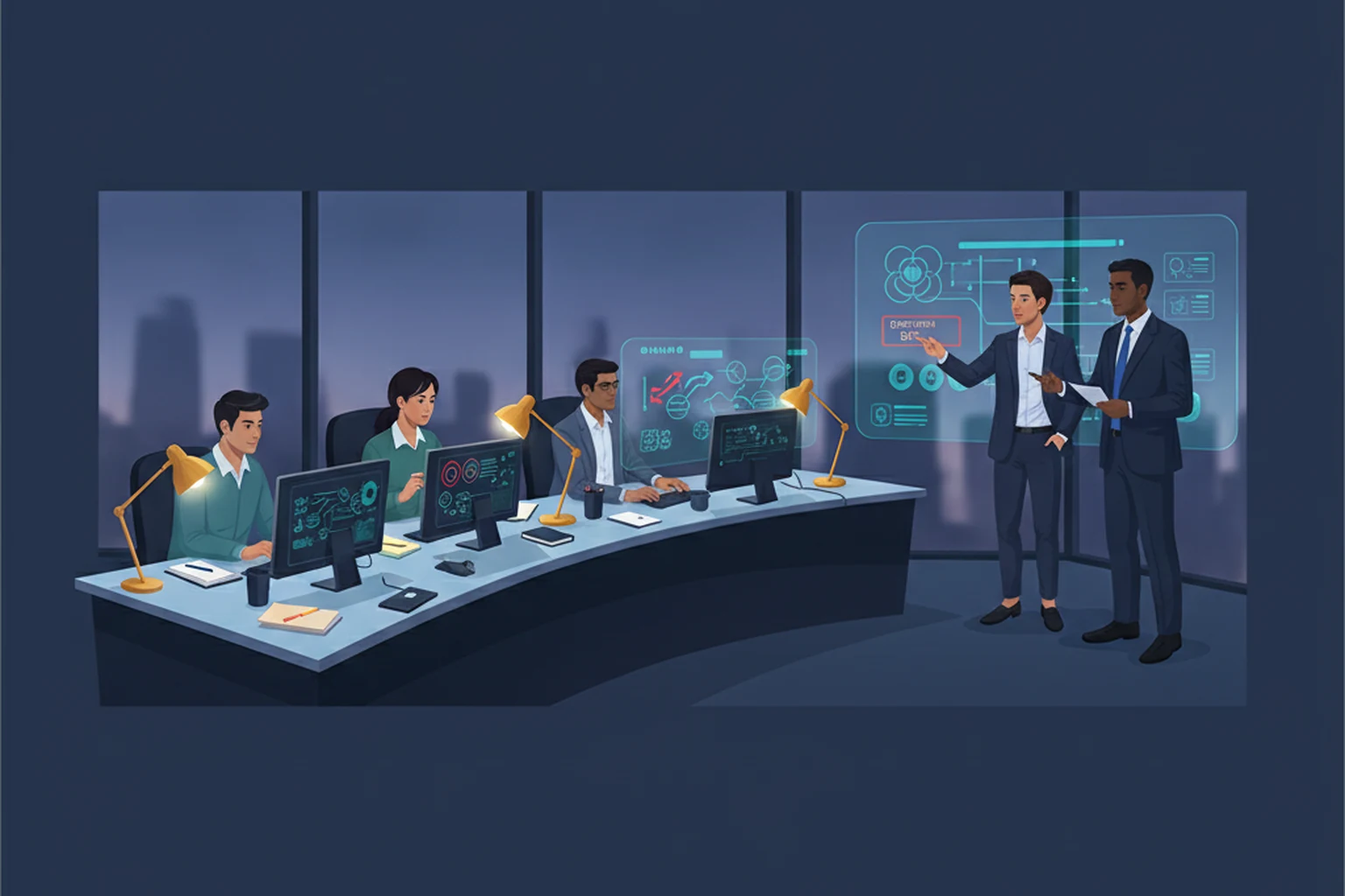 Outsourced Assistant Operations: Exception Queue Triage editorial illustration
