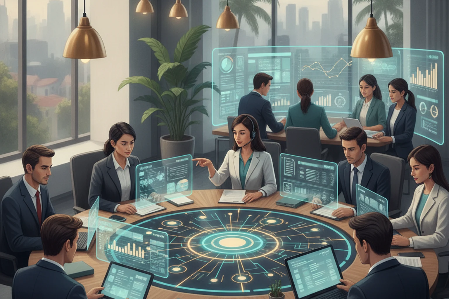 Outsourced Assistant Operations: Source of Truth Map editorial illustration