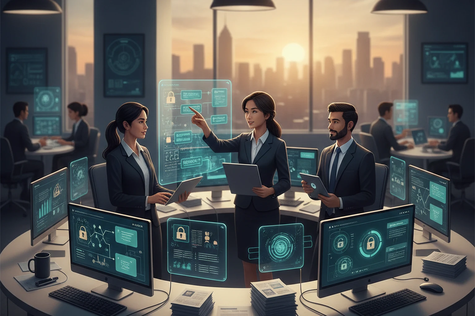 Outsourced Assistant Operations: Work Queue Ownership editorial illustration